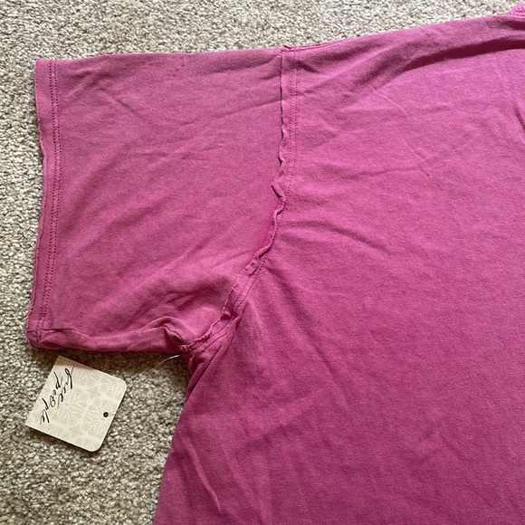 We the Free by Free People Dani Tee, Fuschia Fantastic, sz M - Picture 11 of 15
